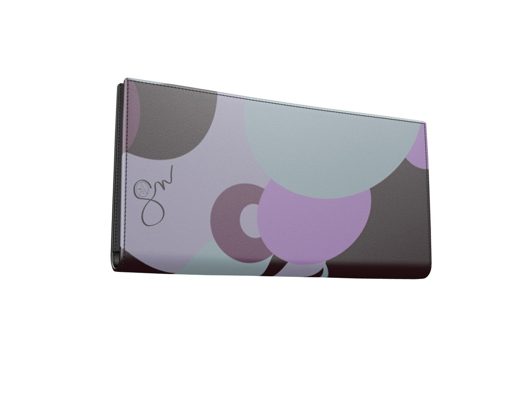 Clasp Wallet - Purple Wave